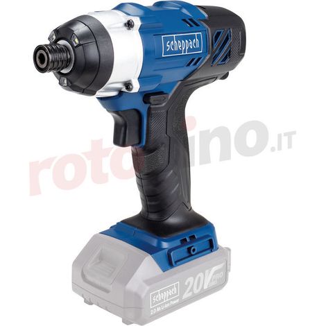 Cacciavite, chiave a impulsi, due velocità, 20V CID, 150 Nm, batteria + caricabatterie
