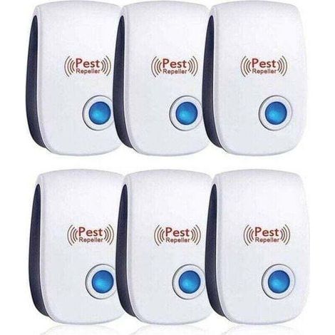 FENOPLASTICARepulsif Ultrasons, XU, Ultrason Souris Pack de de 6, Ultrason Souris et Rat Efficace Contre Souris,Rats,Mouches,Moustiques,Insectes Nuisibles,Araignées,Cafards, Sûr et Non Toxique,DEBUNS (1/3)