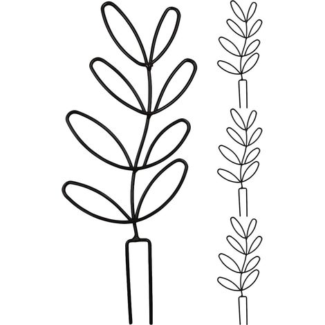 de 4 Treillis pour Plantes Grimpantes en M tal Motif Feuille (1/5)