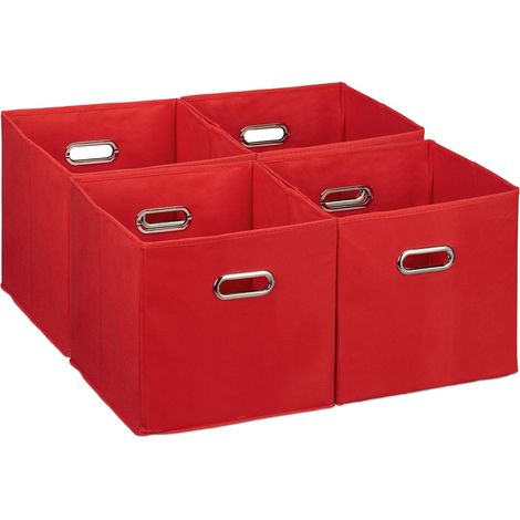 Cestas de almacenamiento plegables (juego de 4) - Organizadores de tela