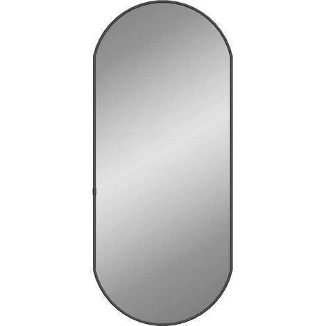 vidaXL Espejo de pared ovalado negro 70x30 cm (1/2)
