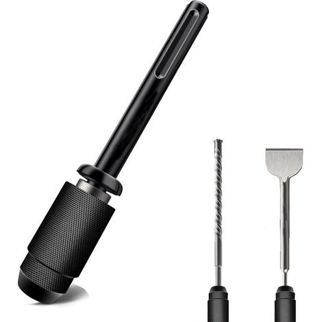 Adaptateur SDS Max à SDS Plus pour marteaux rotatifs. Adaptateur de mandrin. Outil rapide de conversion de mandrin à queue. Outil rapide de conversion de mandrin pour tous les forets SDS Max (1/5)