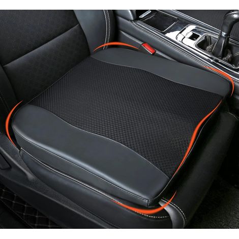 Coussin de siège en mousse à mémoire de forme confortable, idéal pour la voiture, soulageant les douleurs sciatiques et lombaires, pour siège auto, conducteur, chaise de bureau ou fauteuil roulant (no (1/5)