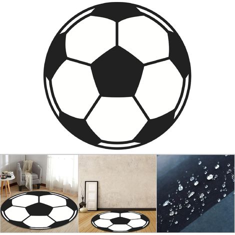 Tapis antidérapant rond 80cm pour chaise, lavable, salon ou chambre (1/5)