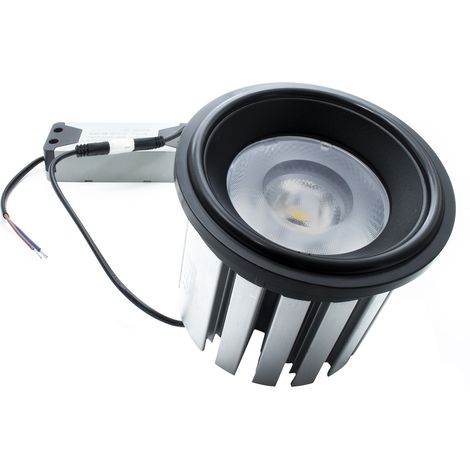 LAMPADINA FARETTO LED INCASSO AR111 30W CON RIFLETTORE 40° 2700 LUMEN COLORE NERO - Colore Luce: Bianco Freddo (1/5)