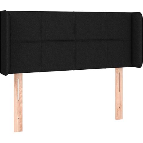 Maison Exclusive - Cabecero de tela negro 83x16x78/88 cm (1/5)