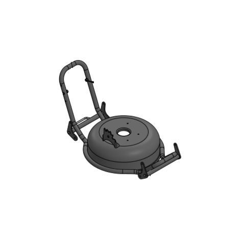 Scocca piatto nudo chassis per rasaerba tosaerba GRIN EM37