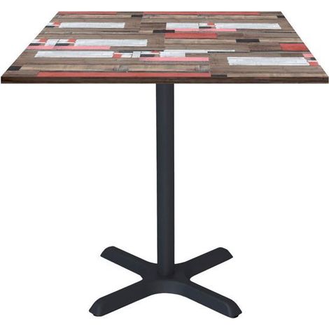 Table 70 x 70 cm - modèle Dina bois redden wood