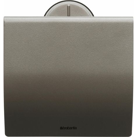 Brabantia Toilettenpapierhalter, Klopapierhalter, Klorollenhalter, Edelstahl Platin, 483363