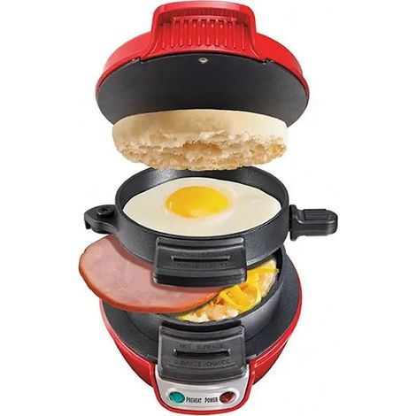 Presse à hamburger commerciale,machine à sandwich double petit-déjeuner avec revêtement antiadhésif amovible et lavable,complète en 5 minutes,pour faire un panini sandwich à hamburger