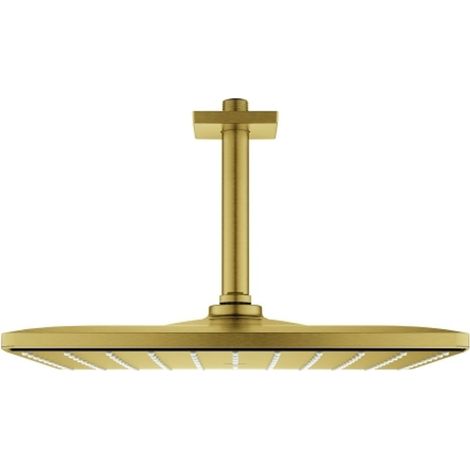 Grohe Rainshower Mono 310 Cube Ducha de techo con brazo 142 mm, 1 chorro Gold, 26566GN0