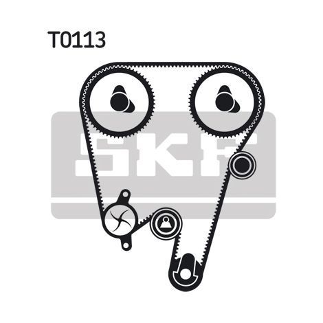 Kit de courroie crantée SKF VKMA 06603 VOLVO 1275047 1371753 271835 8630590