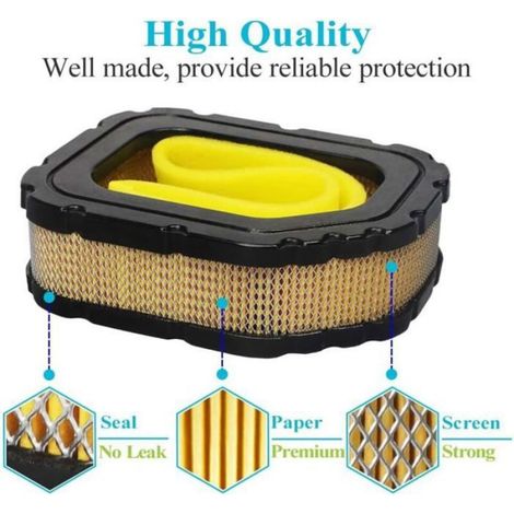 Filtre à air compatible tondeuses Cub Cadet LT1046, LT1050, LTX1046, GT1554, SLT1550 et modèles Premium, référence 32 083 03-S (1/4)