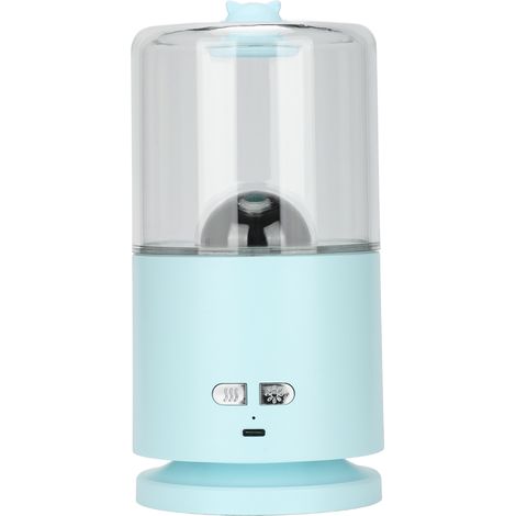 Rotierender Luftbefeuchter mit Projektionsfunktion, USB-aufladbar, Kaltnebel, blau, ideal für Schlafzimmer oder Babyzimmer. (1/5)