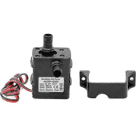 Mini pompe à eau submersible à moteur sans balais 12 V CC de 3 m et 240 l/h