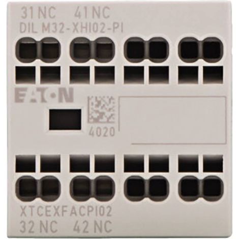 EATON DILM32-XHI02-PI BLOCCO CONTATTI AUSILIARI 2 NC (R) 4 A 1 PZ 199310 (1/5)