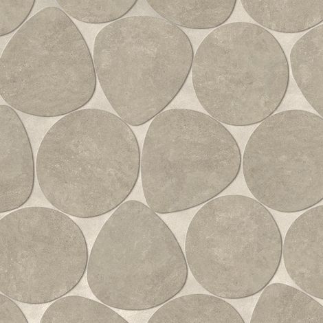 Carrelage effet Pierre Calcaire Gris Ombre Galets XL 59,5x59,5x2 cm Rocalta - Sol extérieur (vendu par carton de 0,511 m²) - RO'MA CARRELAGE (1/3)