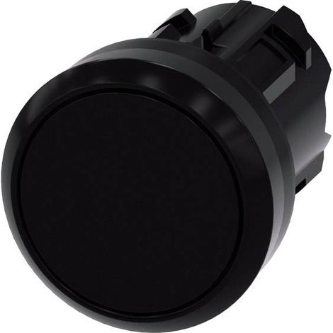 Siemens 3SU10000AB100AA0 3SU1000-0AB10-0AA0 Bouton-poussoir actionneur plat, collerette plastique no (1/2)