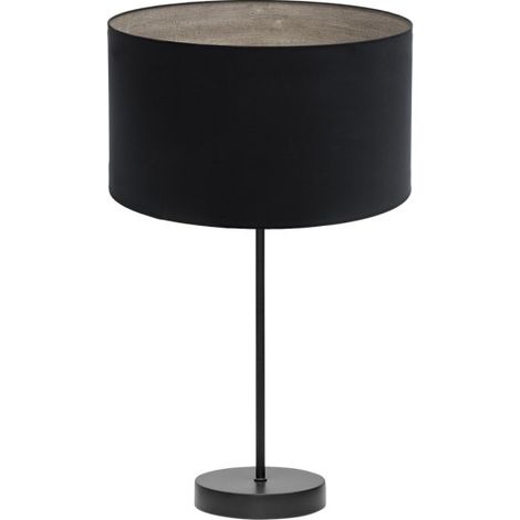 Lampada da Tavolo Alta Tania 1xe27 Legno Nero/nero-grigio 62x30x30 Cm (1/2)