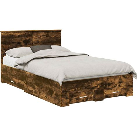 Maison Exclusive - Estructura de cama con cajón Roble Ahumado 120 (1/5)