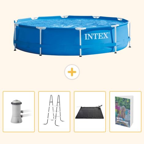 Intex Piscine Tubulaire Ronde - 366x76 cm - 5-pièces SCB128 (1/5)