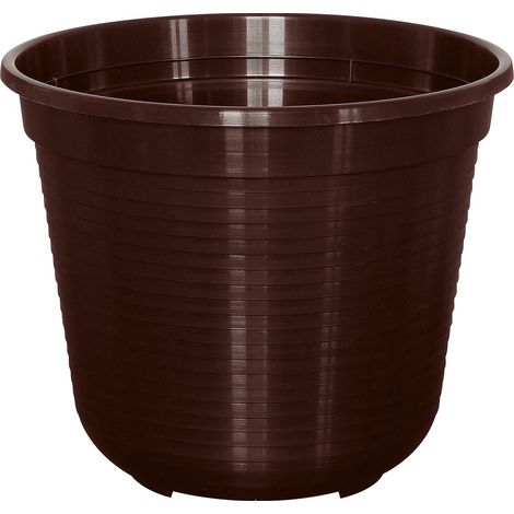 Geli Blumentopf STANDARD Braun Ø 18 cm - Kunststoff
