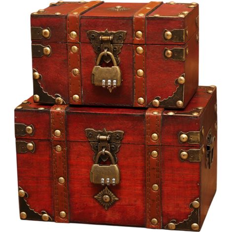 Boîte de rangement rétro en bois avec serrure, boîte de rangement pour la maison, boîte en bois, ornements décoratifs, boîte d'évasion (1/5)