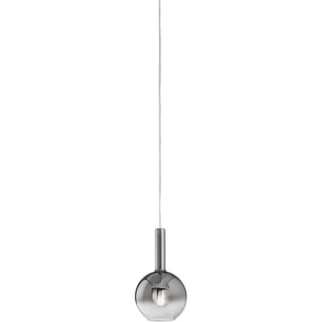 Suspension En Verre Borosilicate Fumé Miroir Dégradé, Douille E27, Design Moderne, Câble Réglable, Diamètre 20 Cm, Ip20 - Perenz Luminaire Chic (1/3)