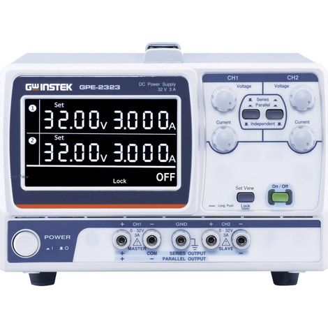 GW Instek GPE-2323 Alimentatore da laboratorio regolabile 0 - 32 V 0 - 3 A 192 W Num. uscite 2 x