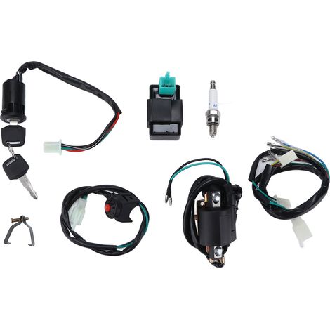 Kit électrique d'allumage (bobine CDI, bougie) pour le démarrage de motos tout-terrain, quads, 50cc, 70cc, 90cc, 110cc, 160cc (1/5)