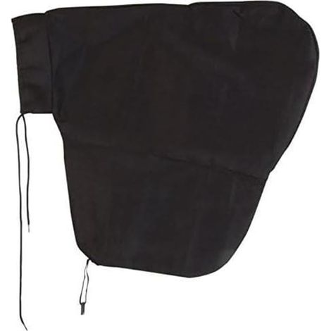 Sac de soufflage sous vide en tissu Oxford pour tondeuse à gazon, grande capacité, rangement sans poussière pour machine à feuilles d'extérieur, 54 x 50 cm, noir, facile à installer, pièce de (1/5)