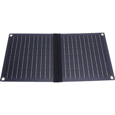 Panneau solaire pliable 16 W 5 V en silicium monocristallin, étanche IP67, chargeur solaire portable USB A/C pour le camping en plein air (1/5)