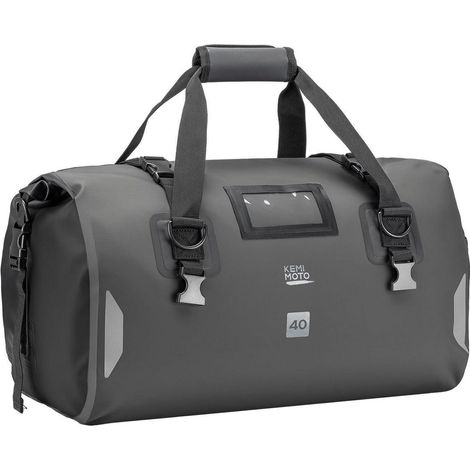 Motorrad Hecktasche 40L wasserdicht, Gepäckrolle mit Schnellverschluss, reflektierend (1/5)