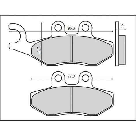 PASTILLAS DE FRENO BRENTA KH353 (ORGÁNICAS) APRILIA / PIAGGIO / VESPA / DERBI DELANTERAS