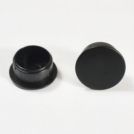 Ajile - Bouchon Obturateur en Plastique Diamètre 17 mm Coloris NOIR