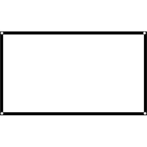Écran de projection portable HD 16:9 pliable en polyester, 178 cm (70 pouces), idéal pour la maison et le bureau. (1/5)