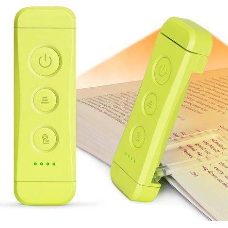 Lampe de Lecture Rechargeable, Lampe Lecture au Lit, 3 Couleurs Chaudes X 5 Réglages de Luminosité, Compacte et Durable, Cadeau pour les Liseuse Lampe de Lecture (1/5)