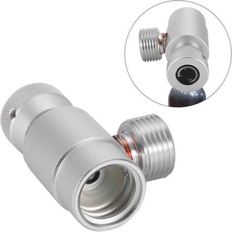 CO2-Zylinder-Füllzubehör mit Anschlussstück - Set für Sodastream (Silber, ohne Manometer) (1/5)