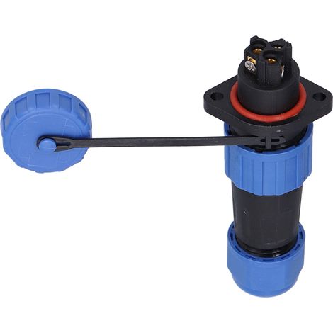 Connecteur électrique aviation 3 broches mâle femelle étanche IP67, prise alimentation 250V 10A pour ordinateurs, paire de connecteurs robustes (1/5)