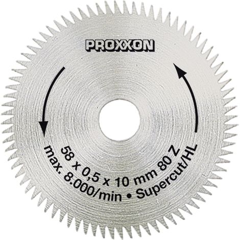 Proxxon Kreissägeblatt '' Super-Cut'', 58 mm (80 Zähne)