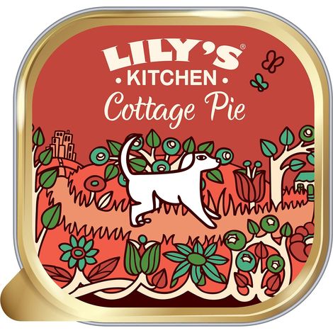 Lily's Kitchen Vassoio per alimenti per cani umidi naturali per adulti, ricetta senza cereali, 10 x 150 g (1/5)
