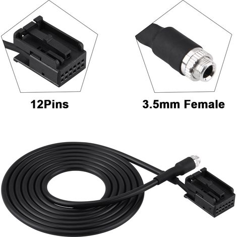 Aux MP3 CD 6000 Audio-Adapterkabel für Ford Focus Mondeo mit Entriegelungsschlüsseln (1/5)