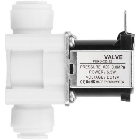 1pc DC 12V DC électrovanne électrique en plastique connexion rapide normalement fermée (1/4)