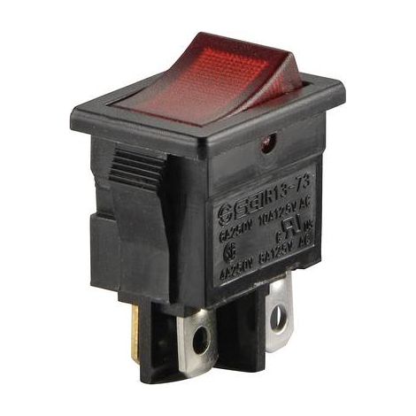 TRU COMPONENTS TC-R13-73C-02 Interrupteur à bascule 250 V/AC 6 A 2 x Off/On à accrochage 1 pc(s) (1/2)