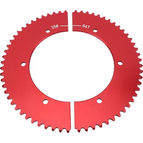 Pignon Fendu Universel pour Mini Vélos et Karts – 35 Chaînes 64 Dents de Rechange pour 212, 196, 6,5 Ch, 7,0 Ch. (1/5)