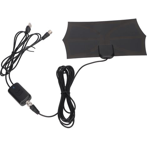 Antenne TV Numérique Intérieure/Extérieure Portée 300 km Compatible 4K 1080p pour Tous Téléviseurs (1/5)