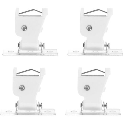 Lot de 4 bloque-cordons pour rideaux et stores romains en bambou, pratiques pour la maison-4.7X4X1.9CM-White