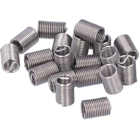 20 Stück Gewindereparatur M12 x 1,75 Drahtgewindeeinsatzmutter Spiraldrahtverlängerung Verbrauchsmaterial 2,5D