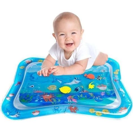 JCU® Aufblasbare Baby-Wassermatte – Blau – Disney Prinzessinnen – Lernspielzeug „Ozeanhai“ (1/5)