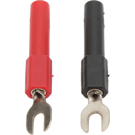 Connecteur à fourche en U de type U, largeur 4 mm, à faibles pertes, pour multimètres et applications électroniques, 30 Vca – 60 Vcc, 36 A (1/5)